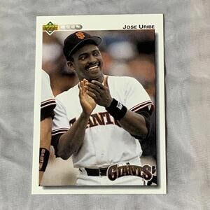1991 Upper Deck Jose Uribe San Francisco Giants Baseball Card #270